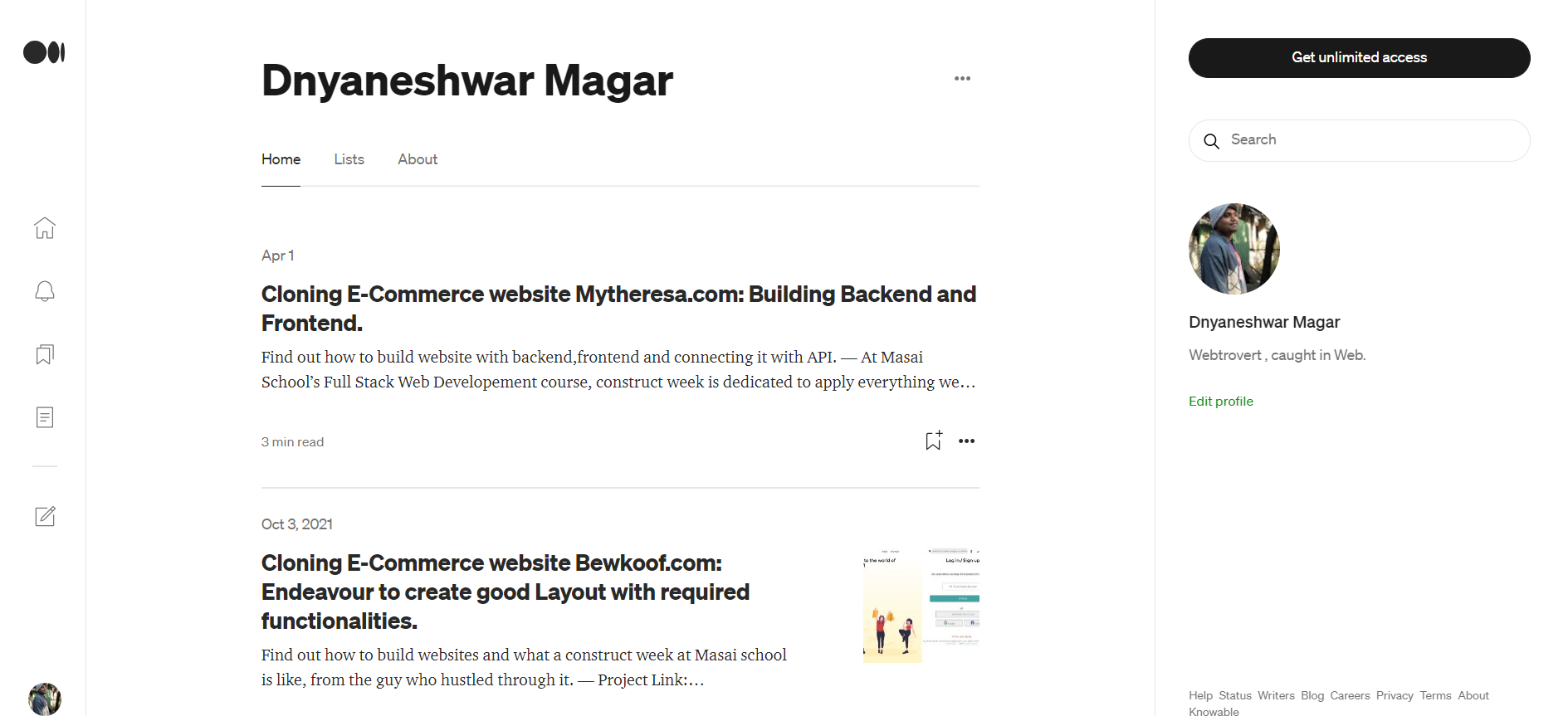 Blog on Cloning of Overstock.com
